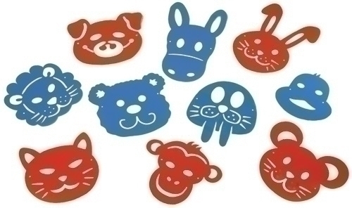 NIEFENVER - PLANTILLAS PARA CARETAS BOLSA de 10 (Ref.800108)