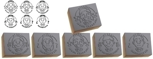 NIEFENVER - SELLOS MOTIVACIONALES NIÑO/AS BOTE 6UD (Ref.1700103)