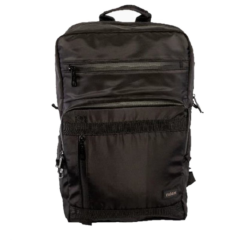 NILOX - MOCHILA URBAN 15.6", 7 COMPARTIMENTOS, POLIÉSTER, MICROFIBRA, NEGRO (Ref.NXBK011)