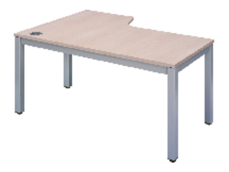 ROCADA - Mesa rectangular Serie Executive Estructura tubo de acero 60 x 60 120x60cm Gris (Ref.2000AD02)