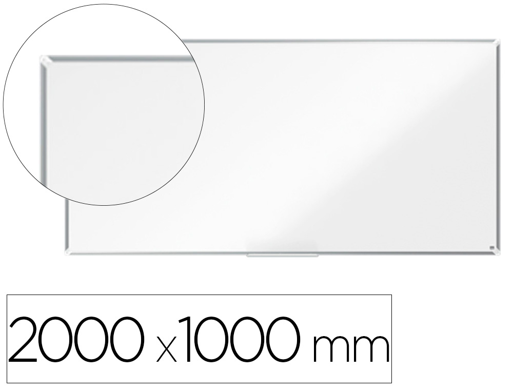 NOBO - PIZARRA BLANCA PREMIUM PLUS ACERO LACADO MAGNETICA 2000X1000 MM (Ref.1915162)