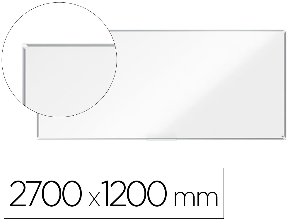 NOBO - PIZARRA BLANCA PREMIUM PLUS ACERO LACADO MAGNETICA 2700X1200 MM (Ref.1915164)
