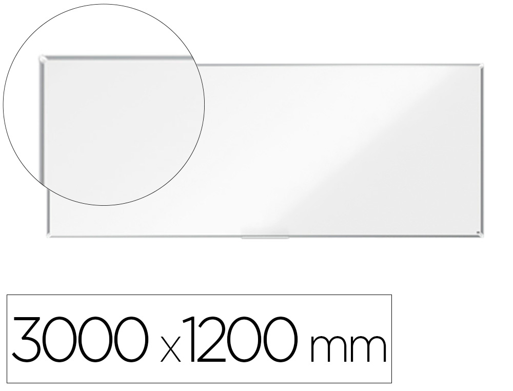 NOBO - PIZARRA BLANCA PREMIUM PLUS ACERO LACADO MAGNETICA 3000X1200 MM (Ref.1915165)