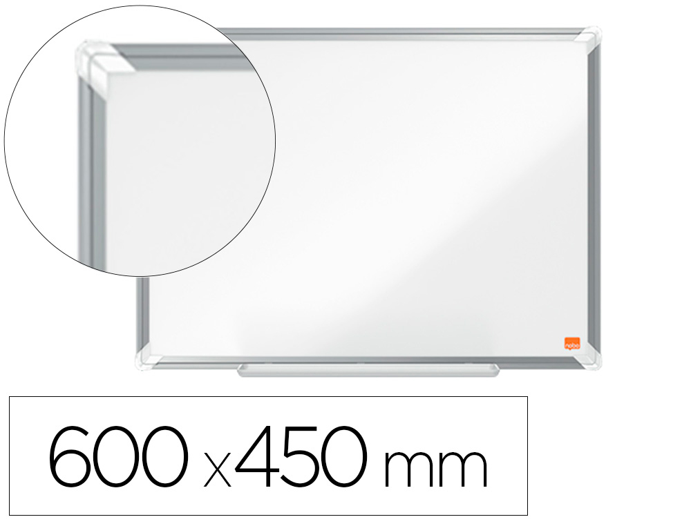 NOBO - PIZARRA BLANCA PREMIUM PLUS ACERO LACADO MAGNETICA 600X450 MM (Ref.1915154)