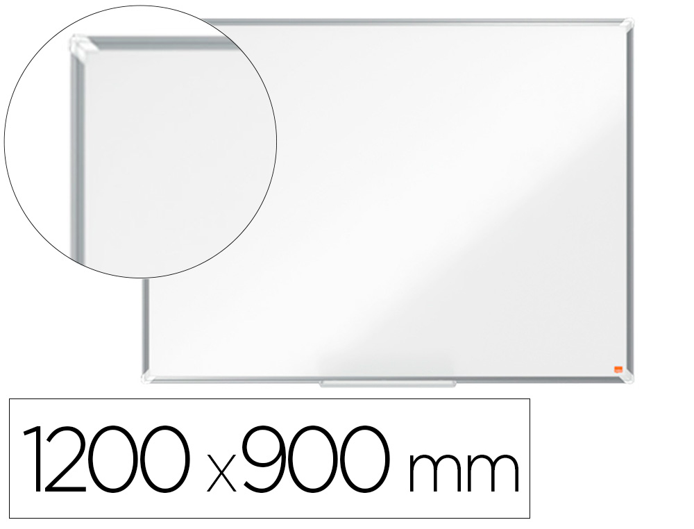 NOBO - PIZARRA BLANCA PREMIUM PLUS ACERO VITRIFICADO MAGNETICA 1200X900 MM (Ref.1915145)