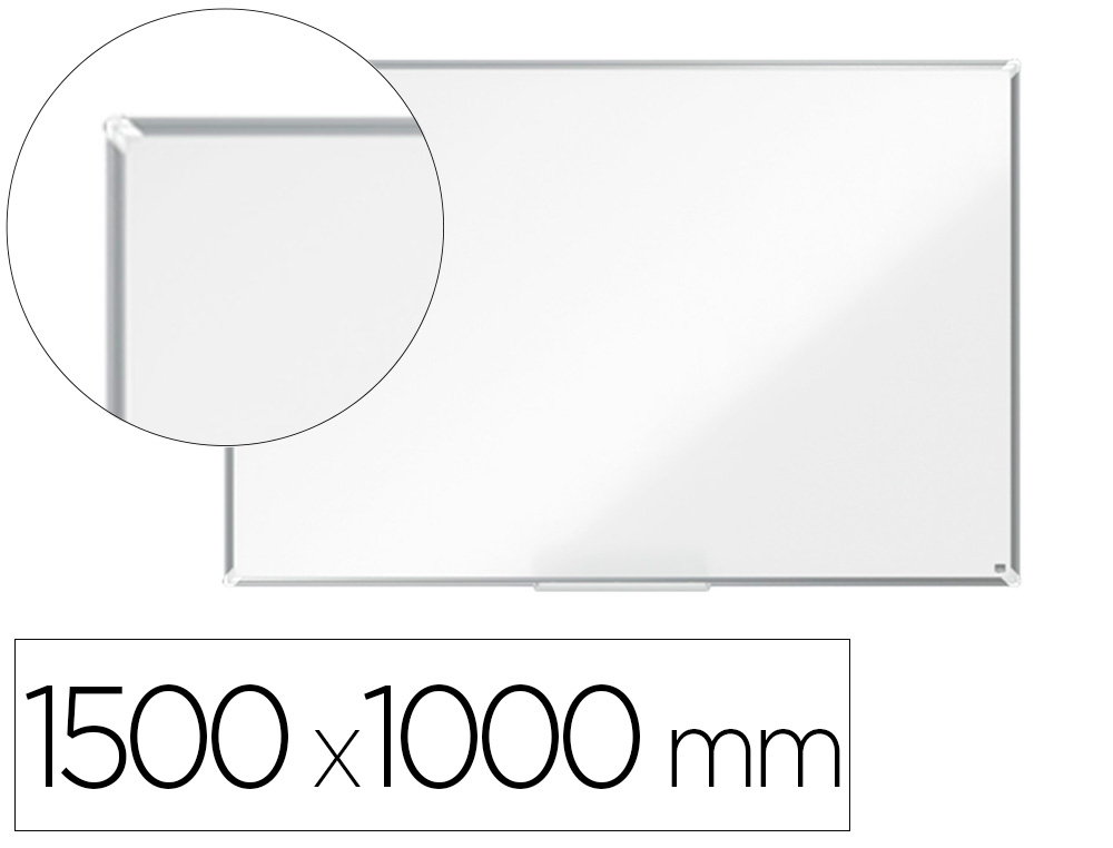 NOBO - PIZARRA BLANCA PREMIUM PLUS ACERO VITRIFICADO MAGNETICA 1500X1000 MM (Ref.1915146)