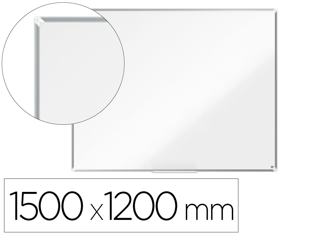 NOBO - PIZARRA BLANCA PREMIUM PLUS ACERO VITRIFICADO MAGNETICA 1500X1200 MM (Ref.1915147)