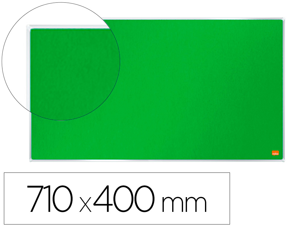 NOBO - TABLERO DE ANUNCIOS IMPRESSION PRO FIELTRO VERDE FORMATO PANORAMICO 32" 710X400 MM (Ref.1915424)