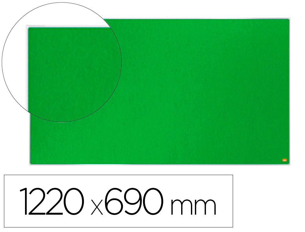 NOBO - TABLERO DE ANUNCIOS IMPRESSION PRO FIELTRO VERDE FORMATO PANORAMICO 55" 1220X690 MM (Ref.1915426)