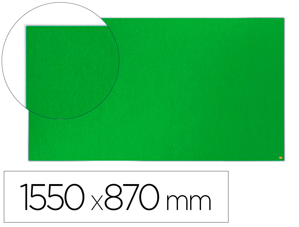 NOBO - TABLERO DE ANUNCIOS IMPRESSION PRO FIELTRO VERDE FORMATO PANORAMICO 70" 1550X870 MM (Ref.1915427)
