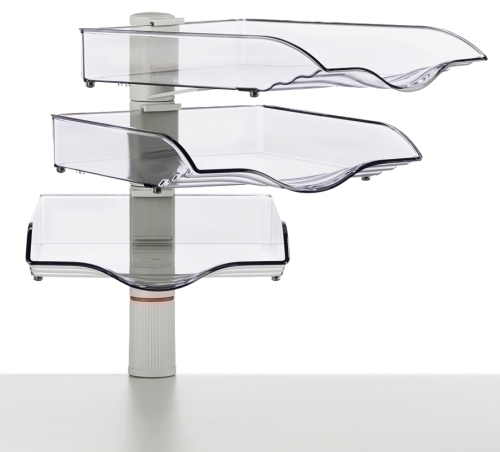 NOVUS - BANDEJA SOBREMESA COPYSWINGER III GRIS CLARO MODULO de 3 (Ref.720+3002+000)