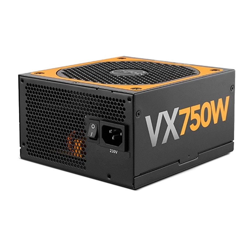 NOX - Urano VX Bronze Edition unidad de fuente de alimentación 750 W 20+4 pin ATX ATX Negro, Naranja (Ref.NXURVX750BZ)