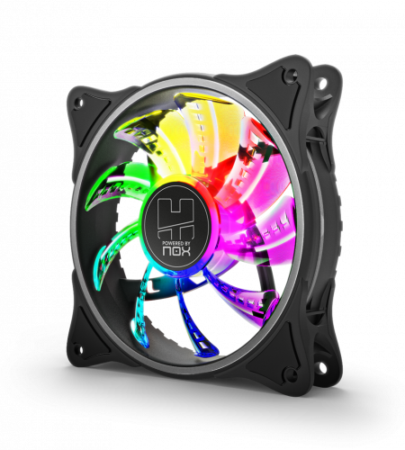 NOX - VENTILADOR CAJA HUMMER A-FAN ARGB INNER GLOW FAN. 120mm (Ref.NXHUMMERAFAN)