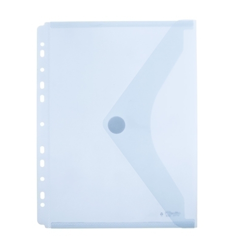 OFFICE BOX - DOSSIER SOBRE PP VELCRO A4 MULTITALADRO CRISTAL (Ref.35361)