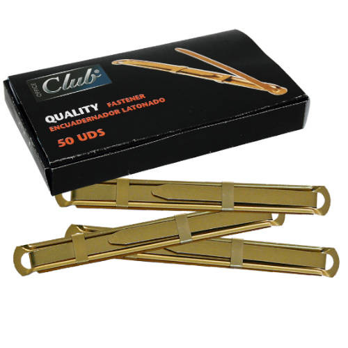 OFFICE CLUB - FASTENER METAL DORADO (Caja de 50) (Ref.319397)