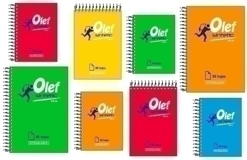 OLEF - BLOCK tapa PP 16º 80h CUADRIC.4x4 60g COL.SUR.(6) (Ref.BP166044)