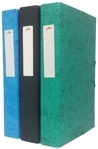 OLEF - CARPETA de PROYECTOS CARTON FORRADO Fº GOMAS 70 mm NEGRO (Ref.OL950087)