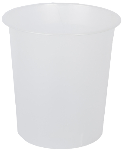 OLEF - PAPELERA PLASTICO CERRADA 16 LITROS TRASLUCIDO CRISTAL (Ref.PTRCR/2001 CS TL)