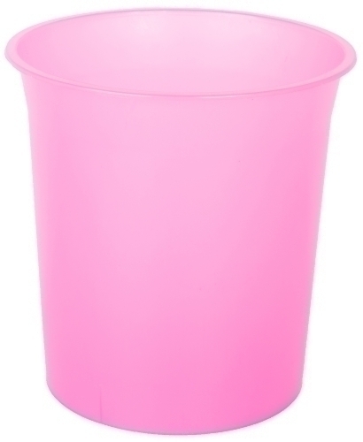 OLEF - PAPELERA PLASTICO CERRADA 16 LITROS TRASLUCIDO FUCSIA (Ref.PTRFUC/2001 FC TL)