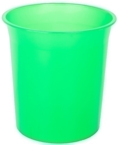 OLEF - PAPELERA PLASTICO CERRADA 16 LITROS TRASLUCIDO VERDE (Ref.PTRVE/2001 VE TL)