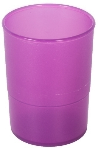 OLEF - PORTA LAPICES PLASTICO REDONDO TRASLUCIDO MALVA (Ref.PLTRMAL/790 ML TL)