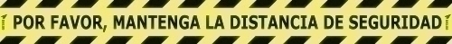 OLEF - VINILO ESPECIAL PARA SUELO 100x10 cm. "MANTENGA LA DISTANCIA DE SEGURIDAD" (Ref.DS100)
