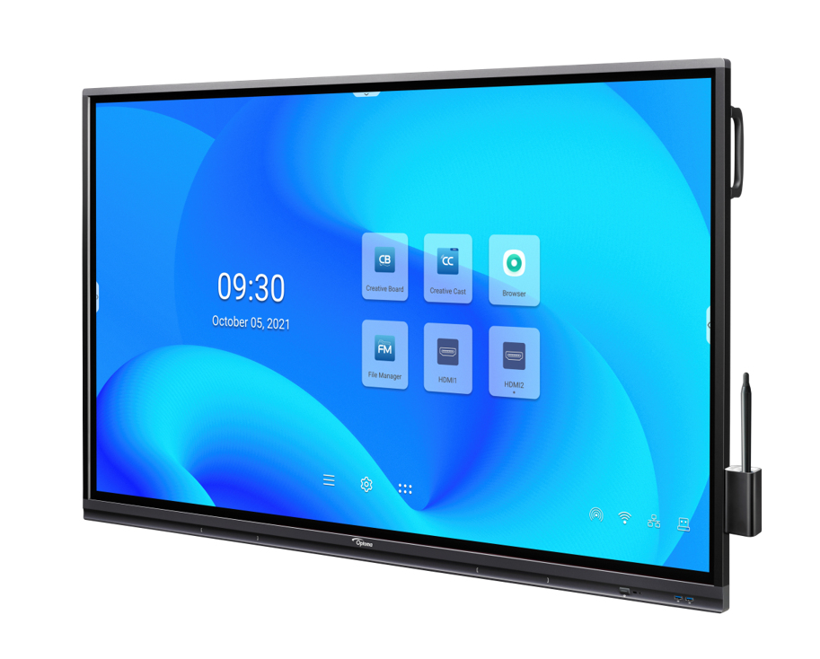 OPTOMA - Pantalla interactiva LED 5652RK 65 4GB/32GB 4K/Android 9,Sistema tactil W7-8-10-11 (Ref.51318)
