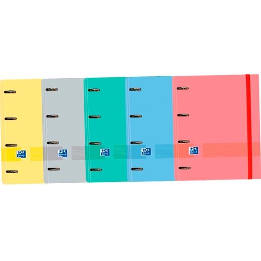 OXFORD - &amp; YOU CARPETA 4 ANILLAS EUROPEANBINDER C/ PIZARRA EXTRAÍBLE C/ RECAMBIO 100H 5X5 A4+ SURTIDOS (Ref.400149415)