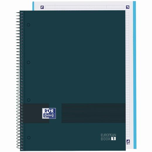 OXFORD - &amp; YOU CUADERNO EUROPEANBOOK WRITE&amp;ERASE A4+ 80H 5X5 T/EXTRADURAS AZUL PETRÓLEO (Ref.400158918)