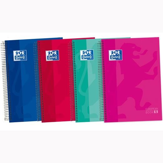 OXFORD - CLASSIC CUADERNO EUROPEANBOOK 5 MULTIASIGNATURA A4+ 120H LISO T/EXTRADURAS C/SURTIDOS (Ref.400088484)