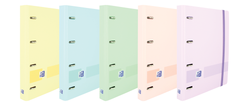 OXFORD - EUROPEANBINDER+ LIVE &amp; GO POLYFOAM A4+ CON RECAMBIO 100H 5X5 - SURTIDO PASTEL (Ref.400146175)