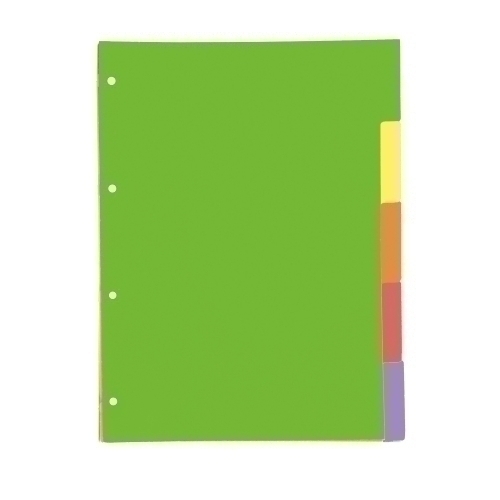 OXFORD - SEPARADORES CARTULINA A4 5 ps. (Ref.400149955)