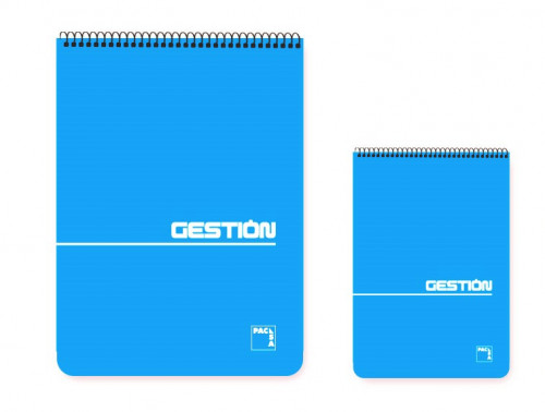PACSA - BLOC ESPIRAL SERIE GESTION TAPA BLANDA 60 GRS. 4º (155X215MM.) 80 HOJAS CUADRÍCULA 4X4 SIN MARGEN (Ref.16374)