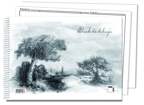 PACSA - BLOCK DE DIBUJO ASIGNATURAS Fº PROL. 20h RECUADRO 2 TALADROS (espiral) (Ref.18852)