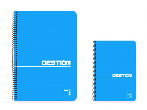 PACSA - CUADERNO ESPIRAL SERIE GESTION TAPA BLANDA 60 GRS. FOLIO (215X310MM.) 80 HOJAS CUADRÍCULA 4X4 SIN MARGEN 164370 (Ref.16370)