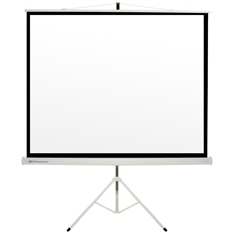 Pantalla manual proyección 112 Pulgadas 2mx2m, tela blanca superesistente (Ref.PHPANTALLATRIP-200)