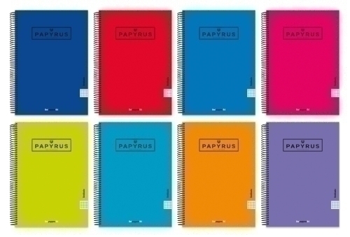 PAPYRUS - BLOC UNICLAS tapa EXTRA Fº 80h PAUTA 3.5 90g SURTIDO (Ref.88443097)