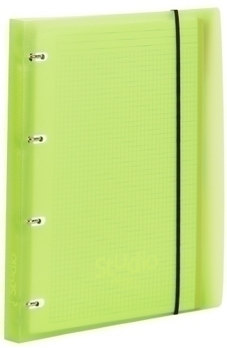 PARDO - CARPEBLOC STUDIO STYLE A4 4 an.20mm con REC.100 hj. 90 gr. y SEPARADORES VERDE (Ref.822504)