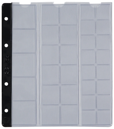 PARDO - FUNDA para ALBUM de MONEDAS con LOMO RFZO.NEGRO Ø 22, 29 y 37mm (16+12+5 aloj.) (Ref.76500)