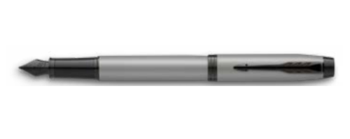PARKER - PLUMA IM GRIS MATE/ADORNOS NEGROS MEDIUM (Ref.2127620)