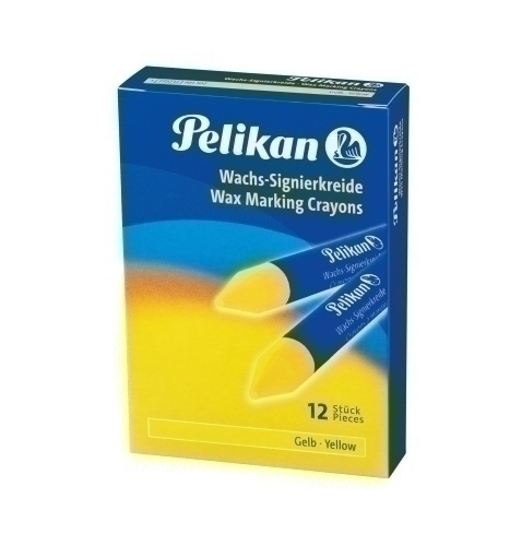 PELIKAN - CERA MARCADORA BLANDA 772 AMARILLO (CAJA de 12) (Ref.701102)