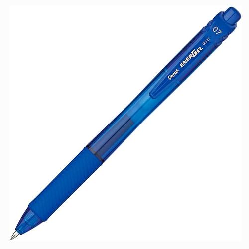 PENTEL - BOLÍGRAFO ENERGEL RETRÁCTIL PUNTA 0.7MM AZUL -12U- (Ref.BL107-CX)