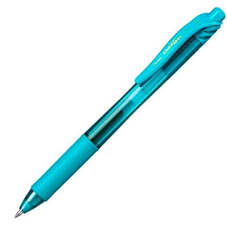 PENTEL - BOLÍGRAFO ENERGEL RETRÁCTIL PUNTA 0.7MM AZUL CLARO -12U- (Ref.BL107-SX)