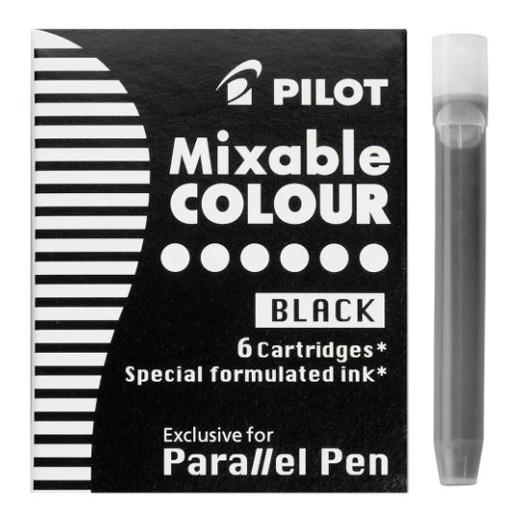 PILOT - CARTUCHOS DE TINTA PARA PARALLEL PEN CAJA DE 6 NEGRO (Ref.IC-P3-S6-B / NCPPN)