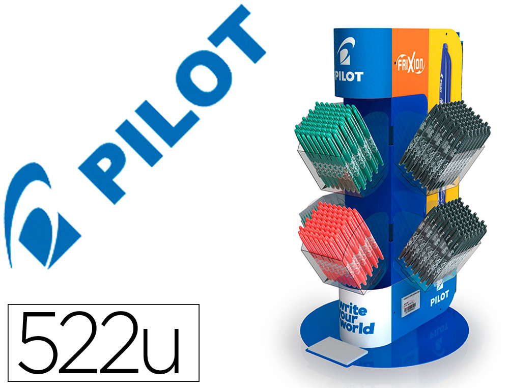 PILOT - EXPOSITOR GIRATORIO DE SOBREMESA 300X680 MM PARA 516 BOLÍGRAFOS SURTIDOS (Ref.NEG)