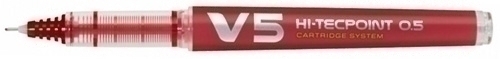 PILOT - ROLLER T.LIQ. V-5 RECARGABLE ROJO (Ref.BXC-V5-R)