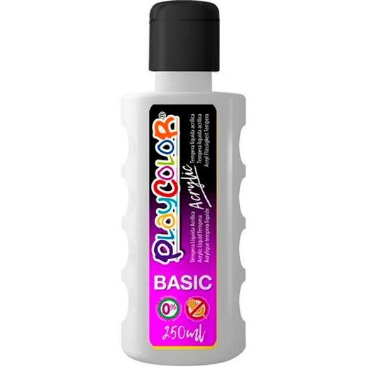 PLAYCOLOR - PINTURA ACRYLIC BASIC BOTELLA 250ML BLANCO (Ref.18511)