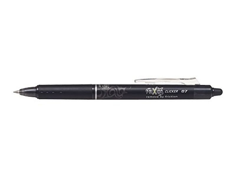 PILOT - Bolígrafo tinta borrable Frixion Clicker negro trazo 0,4 mm (Ref.BLRT-FR7-B / NFCN)