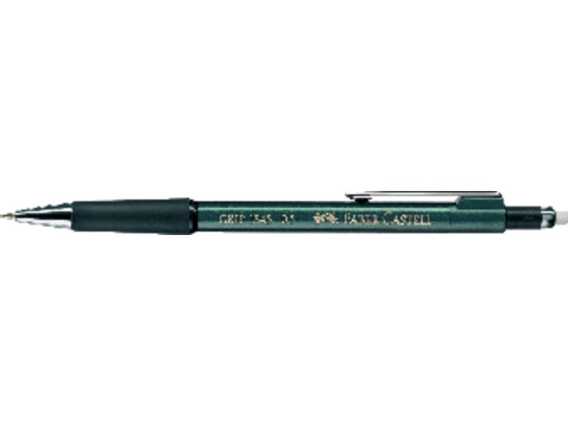 FABER CASTELL - Portaminas Grip 1345 Recargable Trazo 0.5 mm HB Goma borrar (Ref.134563)