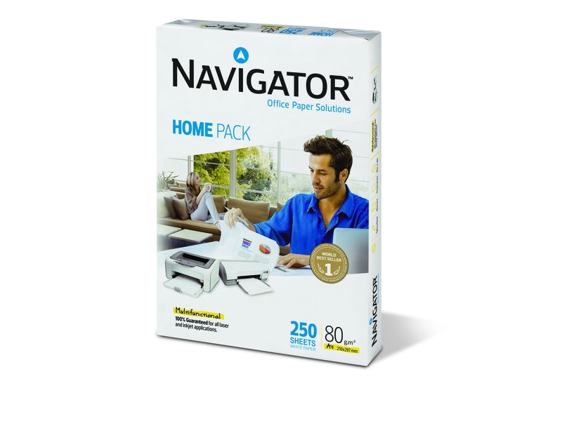 NAVIGATOR - Pack 250 HOJAS HOME PACK 80G A4 (Ref.NHP0800012)